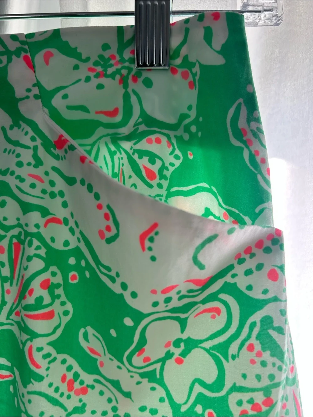 Lilly Pulitzer Corrie Skirt Glenda Green Beach Bash Print Size 4